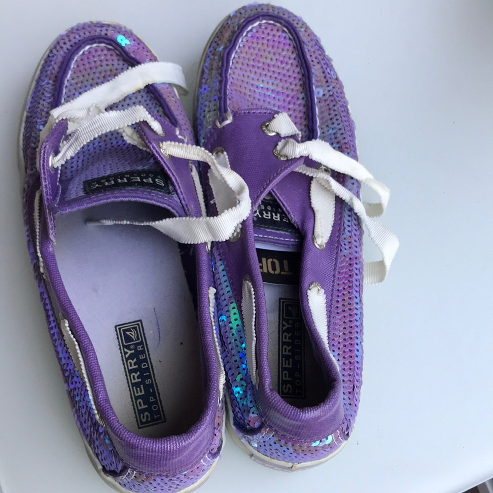 Sperry  Purple Sequin Shoes